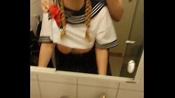 Busty Schoolgirl Getting Fucked In Bathroom