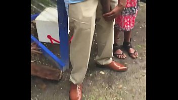 Huge Big Black Dick Flash In Public Bus Stop