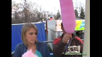 Cute Chick Rides Tool In Fun Park