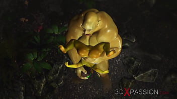 Green Monster Ogre Fucks Hard A Horny Female Goblin Arwen In The Enchanted Forest