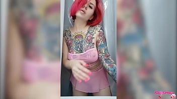 Redhead Cutie Plays Pussy With Glass Dildo And Gets Orgasm