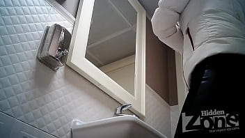 Hidden Camera In The Toilet Shaved Pussy And Anus Closeups