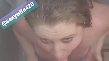 Sucking And Fucking Step Daddy In Shower While Is In The Next Room