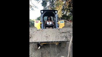 Sexy Indian Girl Driving Bobcat Maya