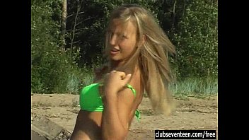 Teen Linda Masturbating On The Beach