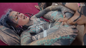 Heavy Tattoo Girl Anuskatzz Dap Anal Swallow Gape Prolapse Split Tounge Blow Job Goth Punk Alt Porn Zf006