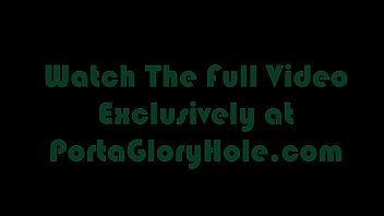 Porta Gloryhole BBW Sucks Cock In Public